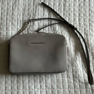 Michael Kors Grey/Silver Crossbody Purse